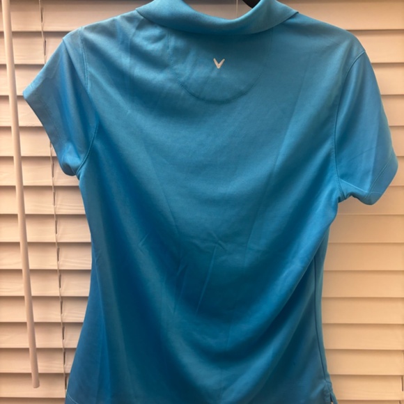 Women's Blue Callaway Polo T-Shirt Size Medium - Picture 7 of 7